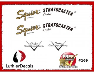  Squier Stratocaster Guitar Decal #169